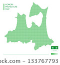 Aomori Prefecture Map (Dot) 133767793