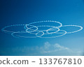 Oarai Marine Fireworks Festival 2025 Blue Impulse demonstration flight 133767810