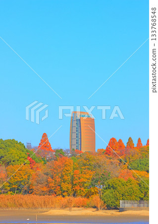 愛知縣名古屋市和平公園水塔風景 133768548