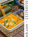Indonesian Sayur Lodeh Jipan Coconut Curry in Woven Bamboo Hamper 133768550