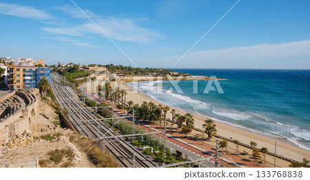 Platja del Miracle in Tarragona, Spain 133768838