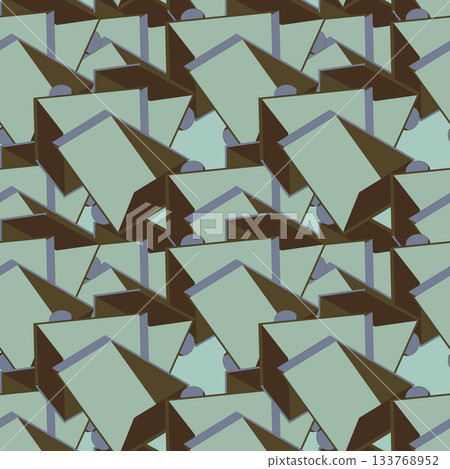 High quality seamless 3D geometric pattern with modern embossed hexagonal shapes. Ideal abstract texture for backgrounds, wallpaper, fabric and design 133768952