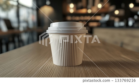 Takeaway Coffee Cup Mock-Up Clean 133769216
