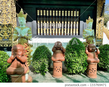 See No Evil, Hear No Evil, Speak No Evil in Chiang Mai Wat Sadu Muang Chiang Mai 133769471