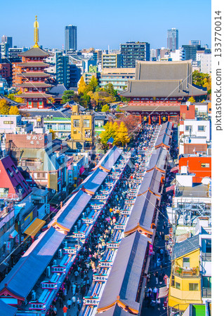 十二月的東京城市景觀。入境旅遊仍在繼續…這裡就像一個異國他鄉…淺草寺擠滿了外國遊客 = 第一名 十二月的東京城市景觀。入境旅遊仍在繼續…這裡就像一個異國他鄉…淺草寺擠滿了外國遊客 = 第一名 133770014