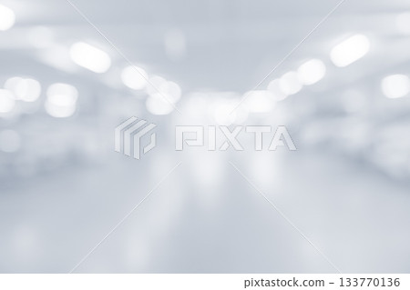 Clean bright blurred parking interior with soft illumination and abstract white background Clean bright blurred parking interior with soft illumination and abstract white background 133770136