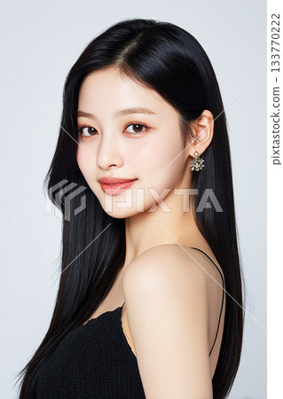 笑容親切、個性開朗的女模特 133770222