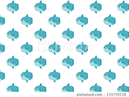 海洋翻車魚圖案壁紙 133770539