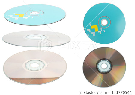 CD color blue on white background CD color blue on white background 133770544