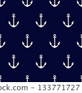 Seamless pattern with anchors. Seamless pattern for wallpaper, print, wrapping paper, textile. 133771727