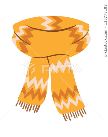 Winter scarf knitted handmade accessory 133773199