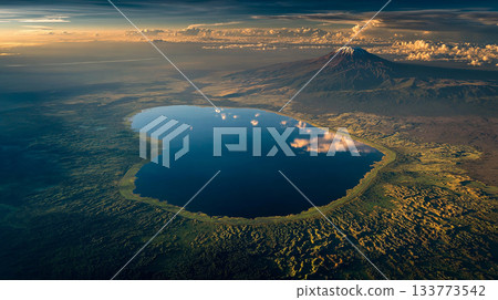 清晨(或傍晚)陽光灑滿大地,景色優美,宛如一幅絕美的空拍圖。 清晨(或傍晚)陽光灑滿大地,景色優美,宛如一幅絕美的空拍圖。 133773542