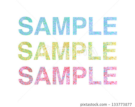 SAMPLE English Glitter Letter Design Material 133773877