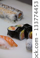 A shot of tasty sushi up close 133774453
