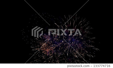 vivid fireworks display, night sky lit by vibrant explosions, colored pyrotechnics illuminate dark night with brilliance, spectacular firework bursts paint night with array of lively colors and sparks vivid fireworks display, night sky lit by vibrant explosions, colored pyrotechnics illuminate dark night with brilliance, spectacular firework bursts paint night with array of lively colors and sparks 133774716