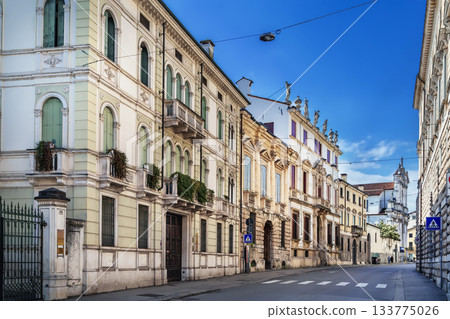 Street in Vicenza, Italy 133775026