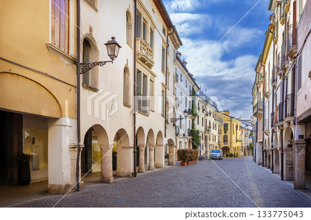 Street in Vicenza, Italy Street in Vicenza, Italy 133775043