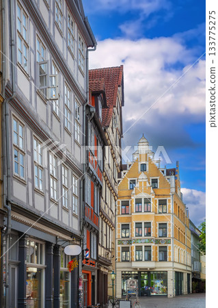 Street in Hanover historical center, Germany Street in Hanover historical center, Germany 133775275