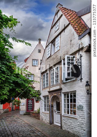 Street in Schnoor district, Bremen, Germany 133775377