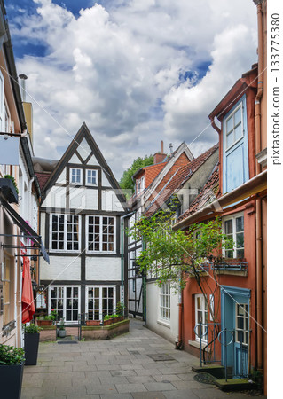 Street in Schnoor district, Bremen, Germany Street in Schnoor district, Bremen, Germany 133775380