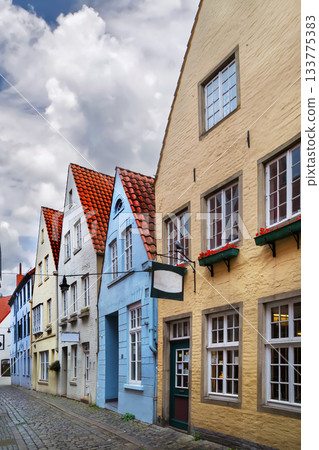 Street in Schnoor district, Bremen, Germany Street in Schnoor district, Bremen, Germany 133775383