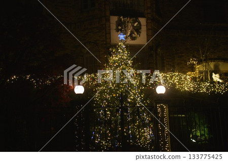 Illuminations in the residential area of Denenchofu Illuminations in the residential area of Denenchofu 133775425