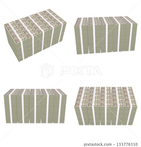 經濟插畫資料-成疊的鈔票,新鈔,逼真的10000日元,10億日元,平鋪堆疊(2),切割好的四片套裝(1) 經濟插畫資料-成疊的鈔票,新鈔,逼真的10000日元,10億日元,平鋪堆疊(2),切割好的四片套裝(1) 133776310