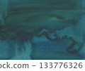 Blue-green blurred watercolor background material 133776326