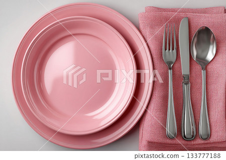 Perfect for fine dining or restaurant marketing. Bright silverware set. Fork, knife and spoon. Casual dining or lifestyle. Kitchenware and dining products. Perfect for fine dining or restaurant marketing. Bright silverware set. Fork, knife and spoon. Casual dining or lifestyle. Kitchenware and dining products. 133777188