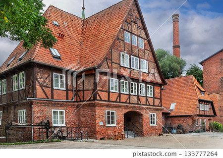 Former watermill in Luneburg, Germany. 133777264