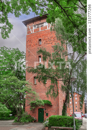 Old Water tower in Luneburg, Germany Old Water tower in Luneburg, Germany 133777266