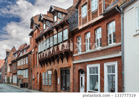 Street in Luneburg city center, Germany Street in Luneburg city center, Germany 133777319