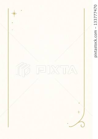 極簡主義白色 x 金色優雅相框（豎款） 133777470