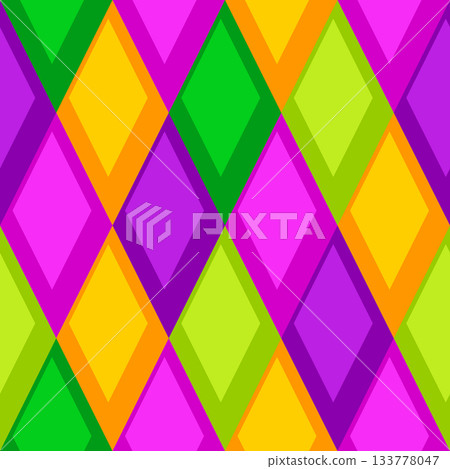 Mardi Gras party seamless pattern. Carnival illustration for traditional holiday or festival. 133778047
