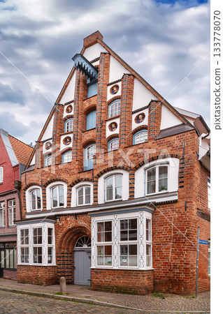 Street in Luneburg subsidence areas, Germany Street in Luneburg subsidence areas, Germany 133778070