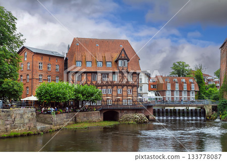 Former Ilmenau harbor in Luneburg, Germany Former Ilmenau harbor in Luneburg, Germany 133778087
