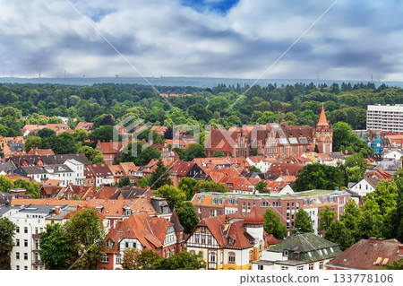 Aerial view of Luneburg, Germany Aerial view of Luneburg, Germany 133778106