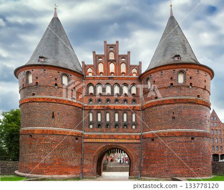 Holstentor in Lubeck, Germany 133778120