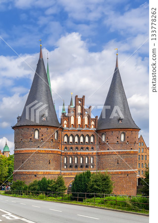Holstentor in Lubeck, Germany 133778262