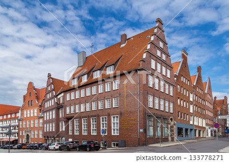 Street in Lubeck, Germany Street in Lubeck, Germany 133778271