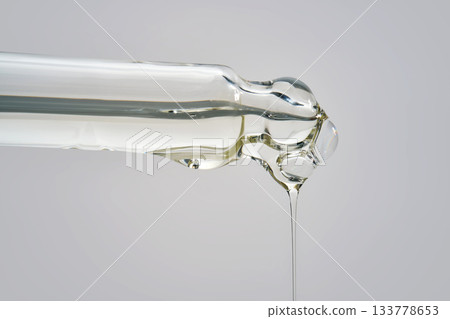 Cosmetic pipette dropping liquid serum for beauty ritual Cosmetic pipette dropping liquid serum for beauty ritual 133778653