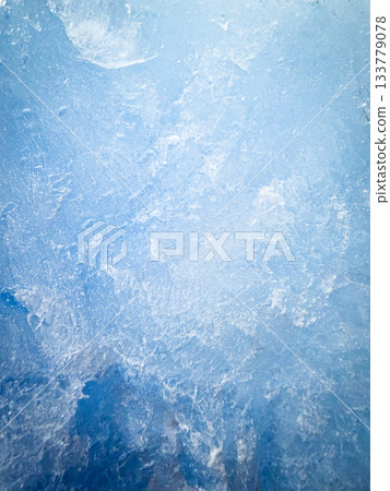 The Texture of a Frozen Piece of Ice , Close-up The Texture of a Frozen Piece of Ice , Close-up 133779078