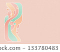 Abstract geometric design in pastel colors 133780483