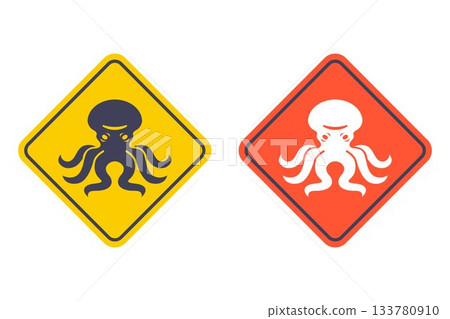 arine octopus icon black icon. arine octopus icon black icon. 133780910