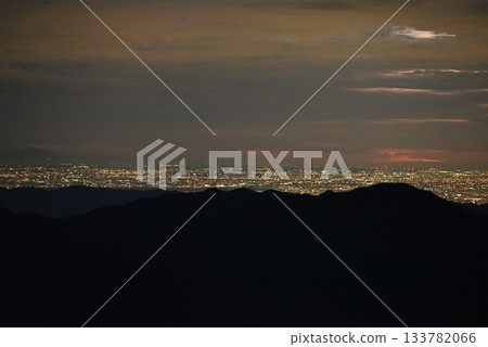 Dawn and sunrise at the fifth station of Mt. Fuji Dawn and sunrise at the fifth station of Mt. Fuji 133782066