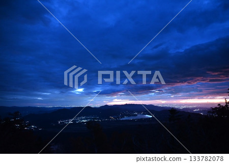 Dawn and sunrise at the fifth station of Mt. Fuji Dawn and sunrise at the fifth station of Mt. Fuji 133782078