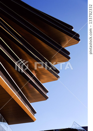 Masarycka MSD Masaryk Station Development office and retail building by Zaha Hadid Architects with golden facade on November 19, 2025 in Prague, Czech Republic. Masarycka MSD Masaryk Station Development office and retail building by Zaha Hadid Architects with golden facade on November 19, 2025 in Prague, Czech Republic. 133782332