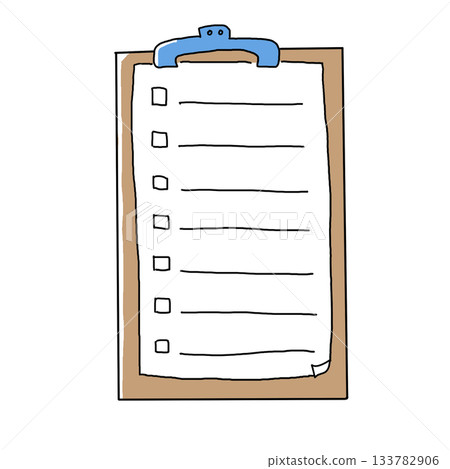 Binder and paper clips 133782906