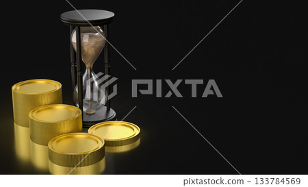 Financial Time Value Wealth Growth Concept 3d rendering. Financial Time Value Wealth Growth Concept 3d rendering. 133784569