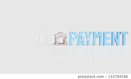 Banking Payment Financial Transaction Concept 3d render. Banking Payment Financial Transaction Concept 3d render. 133784586